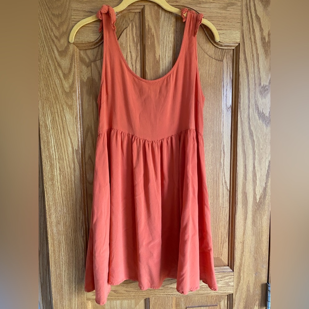 Coral Tie Dress